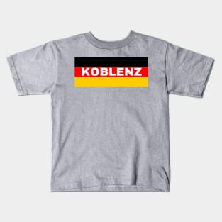 Koblenz City in German Flag Kids T-Shirt